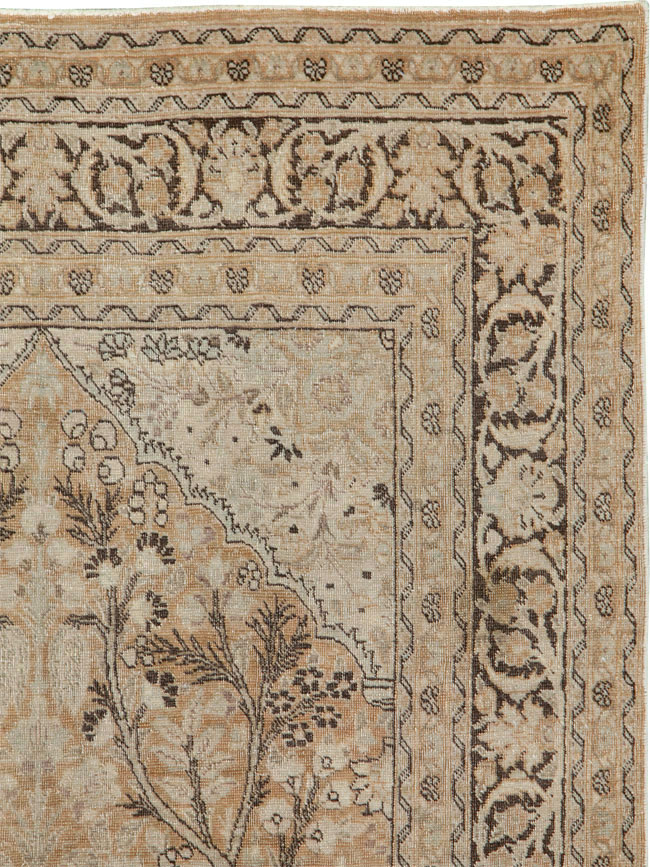 Antique Persian Tabriz Rug, No.15633 - Staging