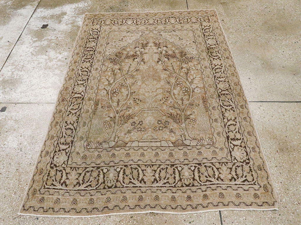 Antique Persian Tabriz Rug, No.15633 - Staging