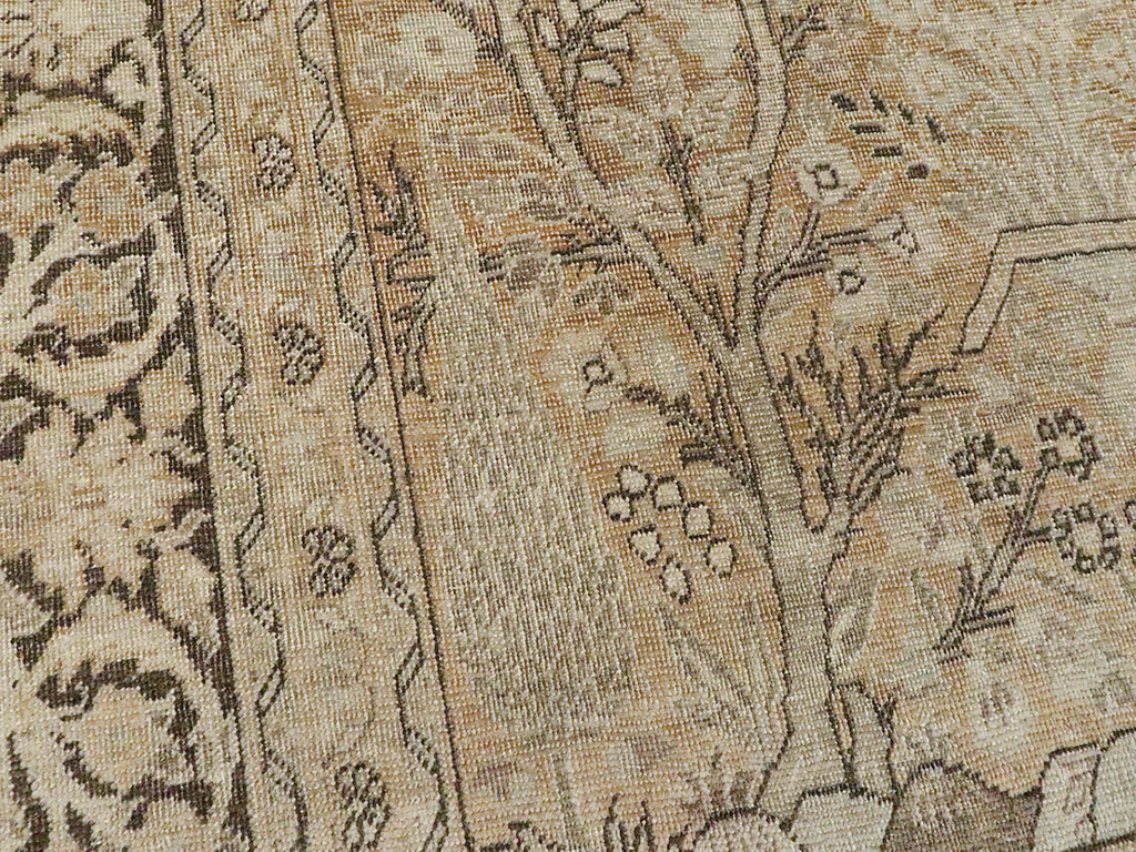 Antique Persian Tabriz Rug, No.15633 - Staging