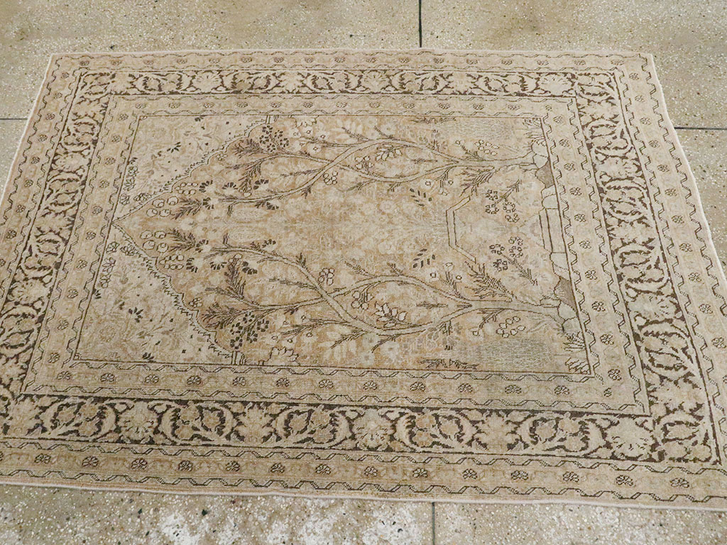 Antique Persian Tabriz Rug, No.15633 - Staging