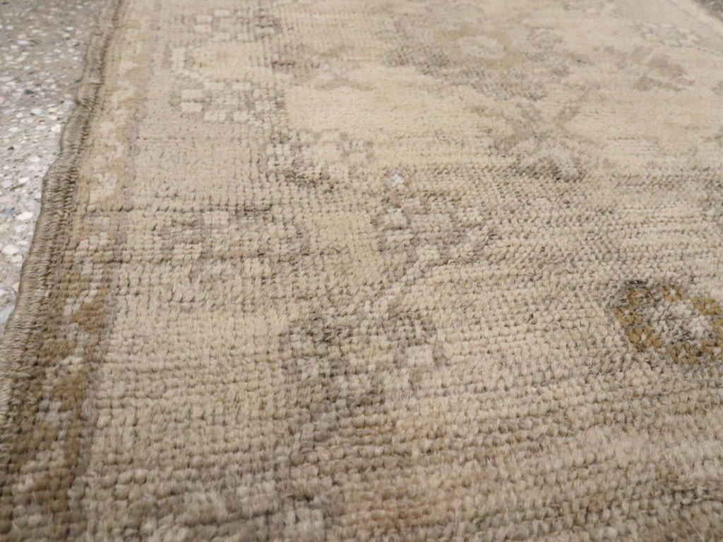 Antique Turkish Oushak Rug, No.15646 - Staging