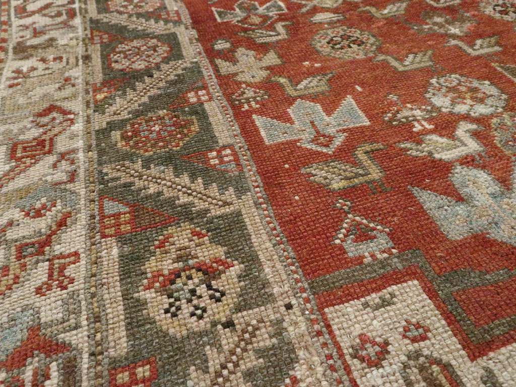 Vintage Persian Afshar Rug, No.15647 - Staging