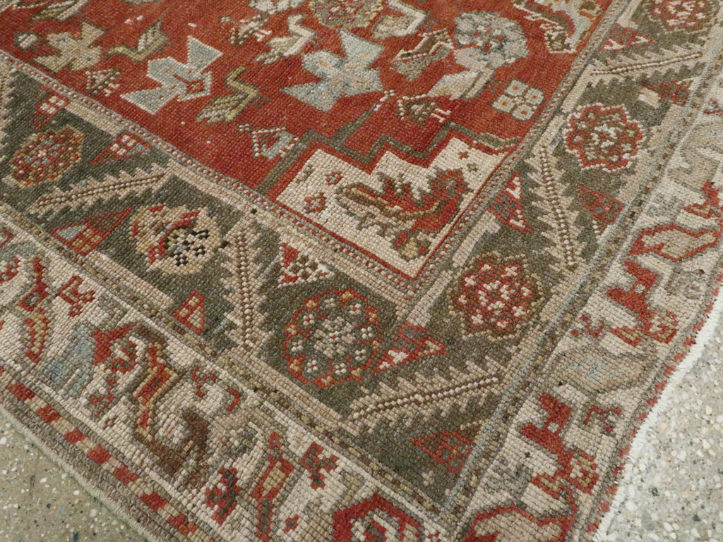Vintage Persian Afshar Rug, No.15647 - Staging