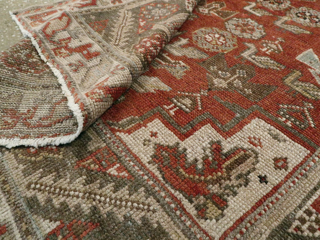 Vintage Persian Afshar Rug, No.15647 - Staging