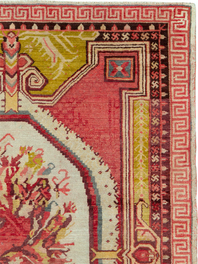 Antique Turkish Ghiordes Rug, No.15708 - Staging