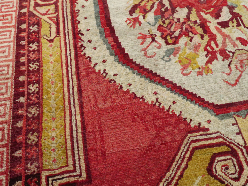 Antique Turkish Ghiordes Rug, No.15708 - Staging