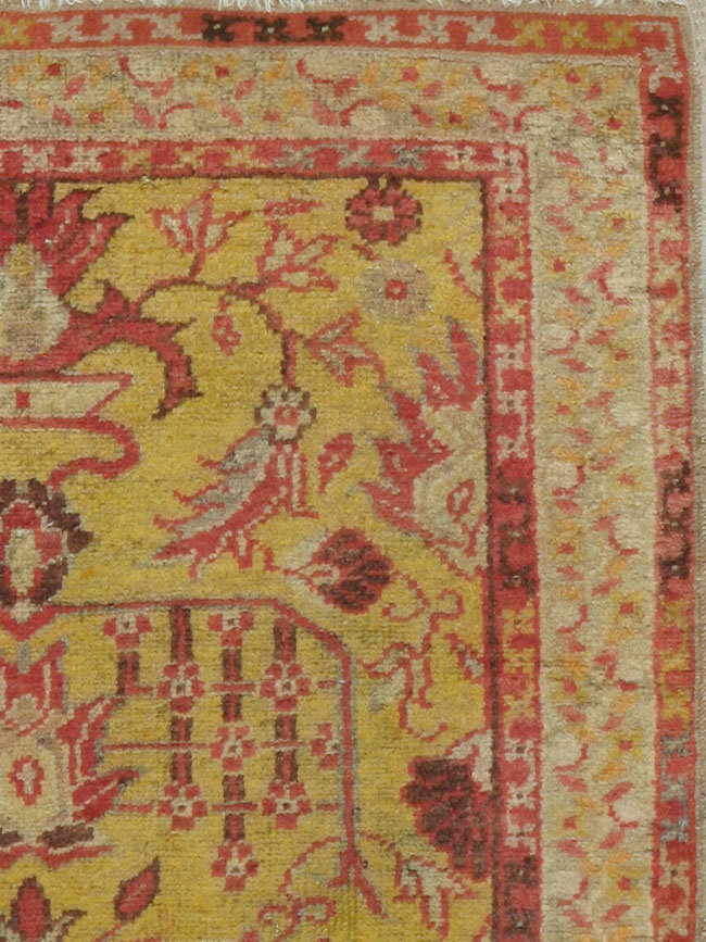 Antique Turkish Oushak Rug, No.15709 - Staging