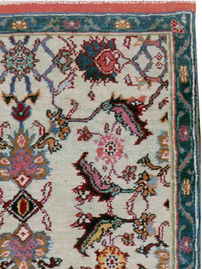 Antique Indian Agra Rug (Pair: 1 of 2), No.15746 - Staging