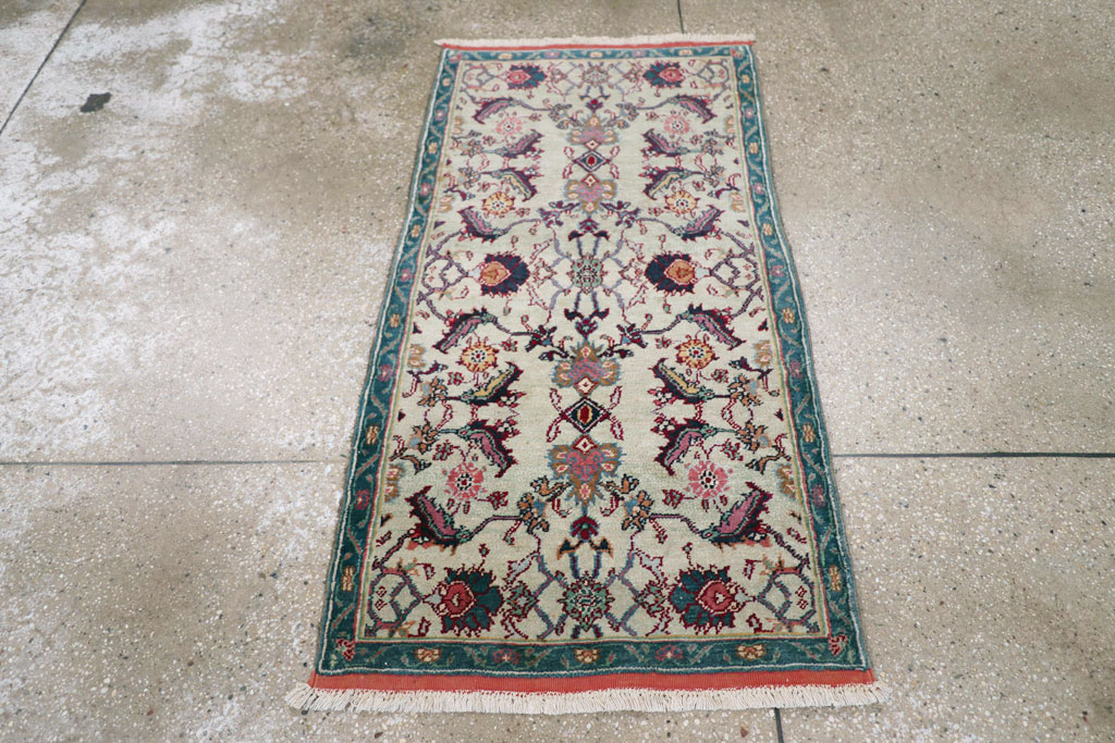 Antique Indian Agra Rug (Pair: 1 of 2), No.15746 - Staging
