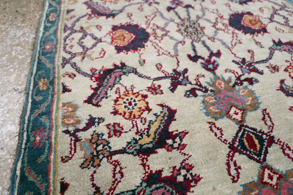 Antique Indian Agra Rug (Pair: 1 of 2), No.15746 - Staging