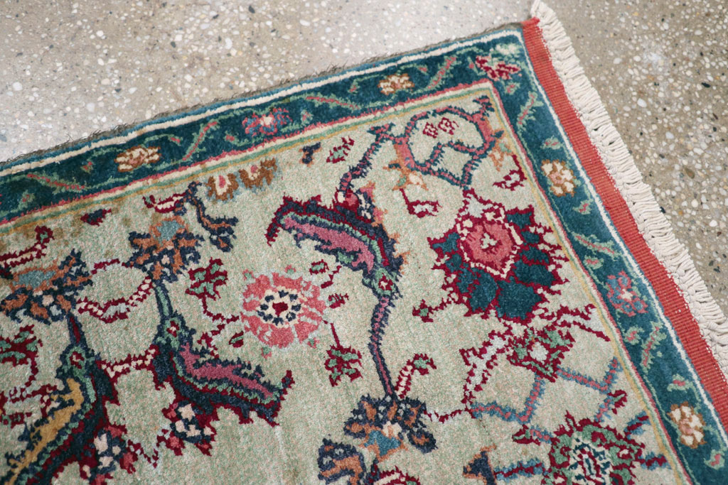 Antique Indian Agra Rug (Pair: 1 of 2), No.15746 - Staging