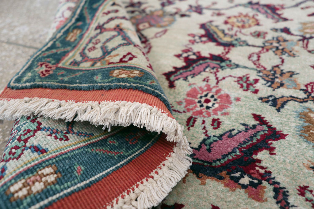 Antique Indian Agra Rug (Pair: 1 of 2), No.15746 - Staging