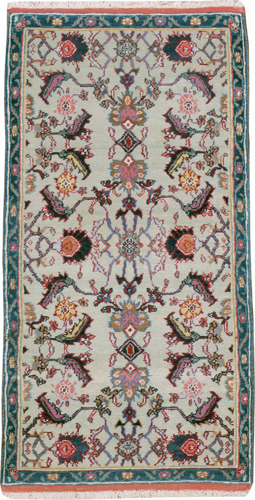 Antique Indian Agra Rug (Pair: 2 of 2), No.15747 - Staging