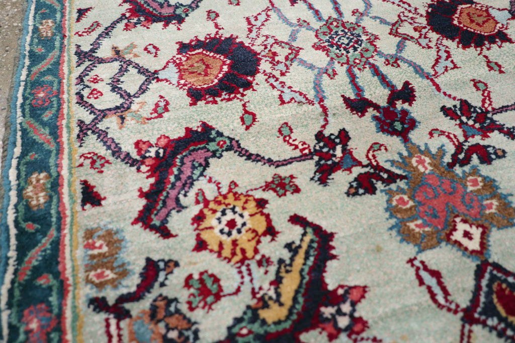 Antique Indian Agra Rug (Pair: 2 of 2), No.15747 - Staging