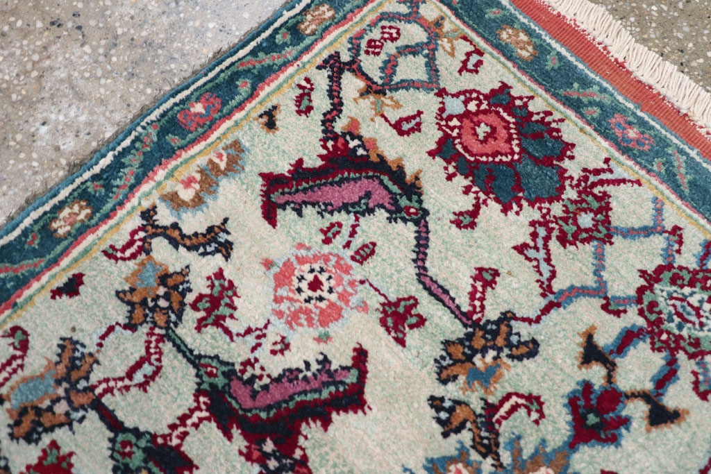 Antique Indian Agra Rug (Pair: 2 of 2), No.15747 - Staging