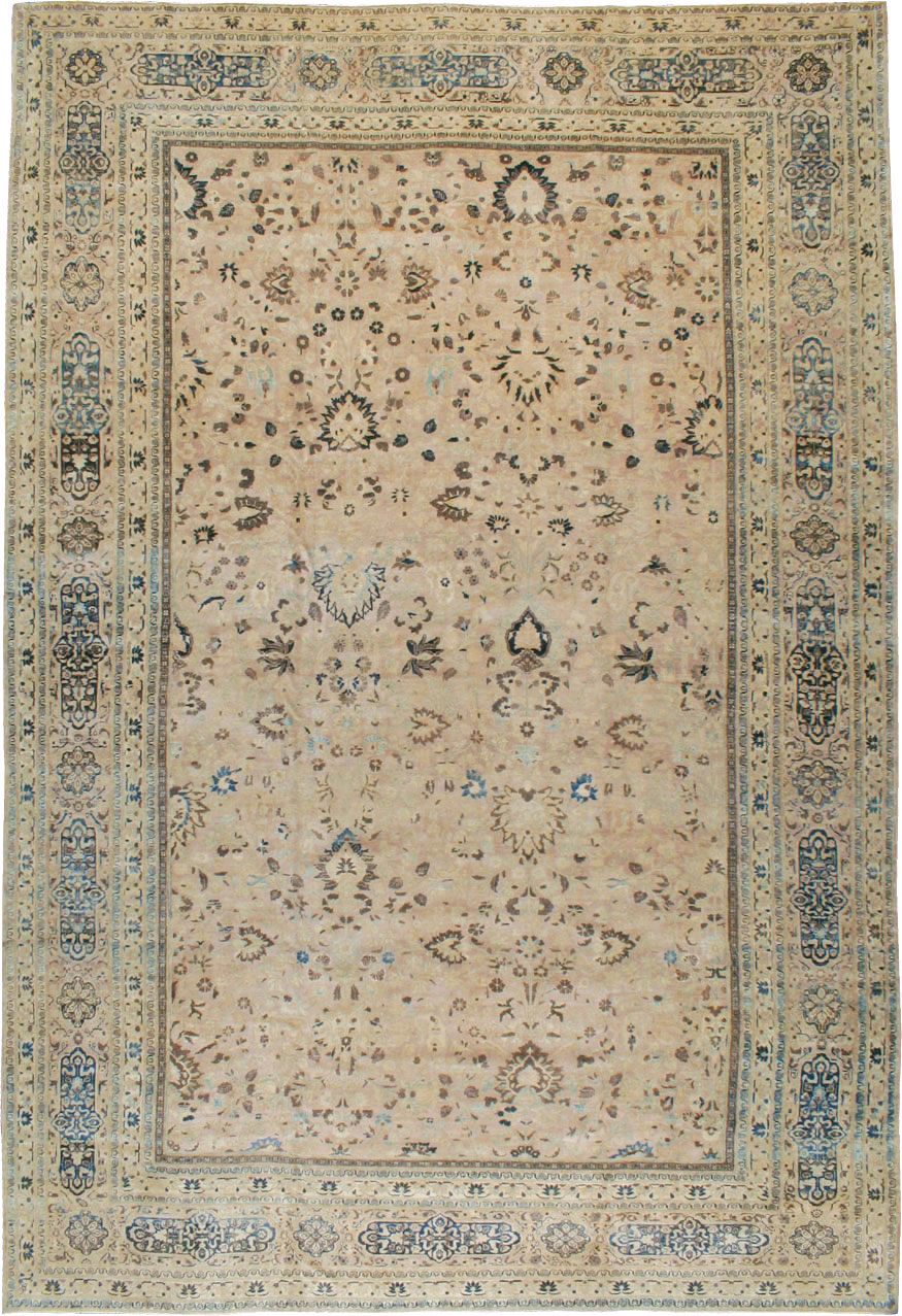 Antique Persian Mashad Carpet, No.15760 - Staging