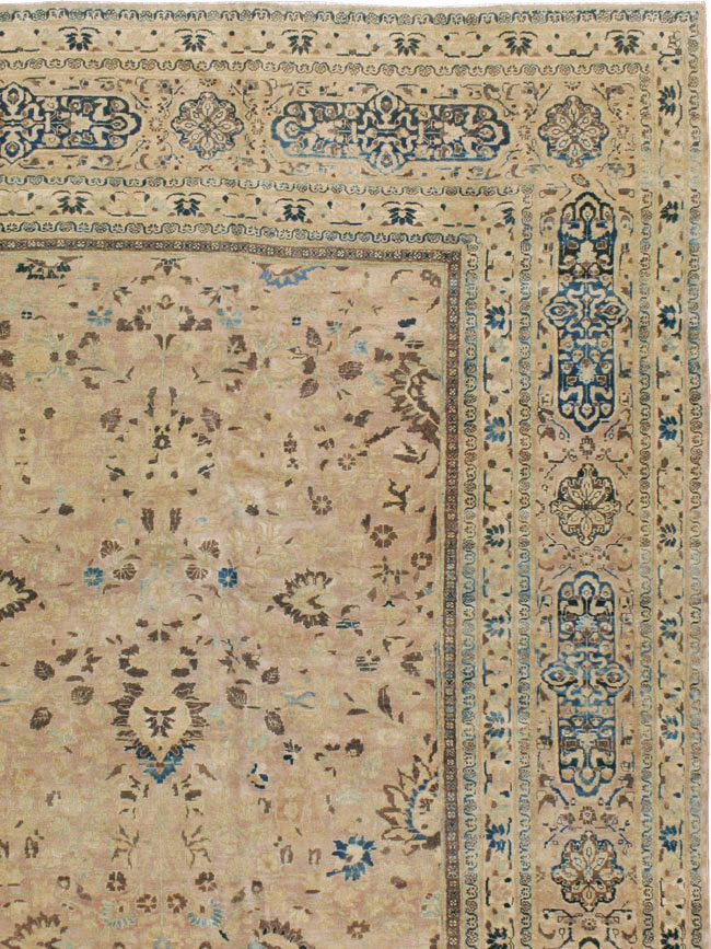 Antique Persian Mashad Carpet, No.15760 - Staging