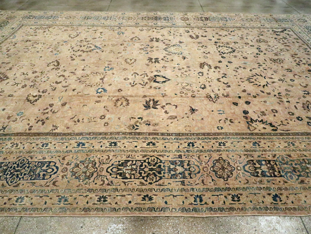 Antique Persian Mashad Carpet, No.15760 - Staging