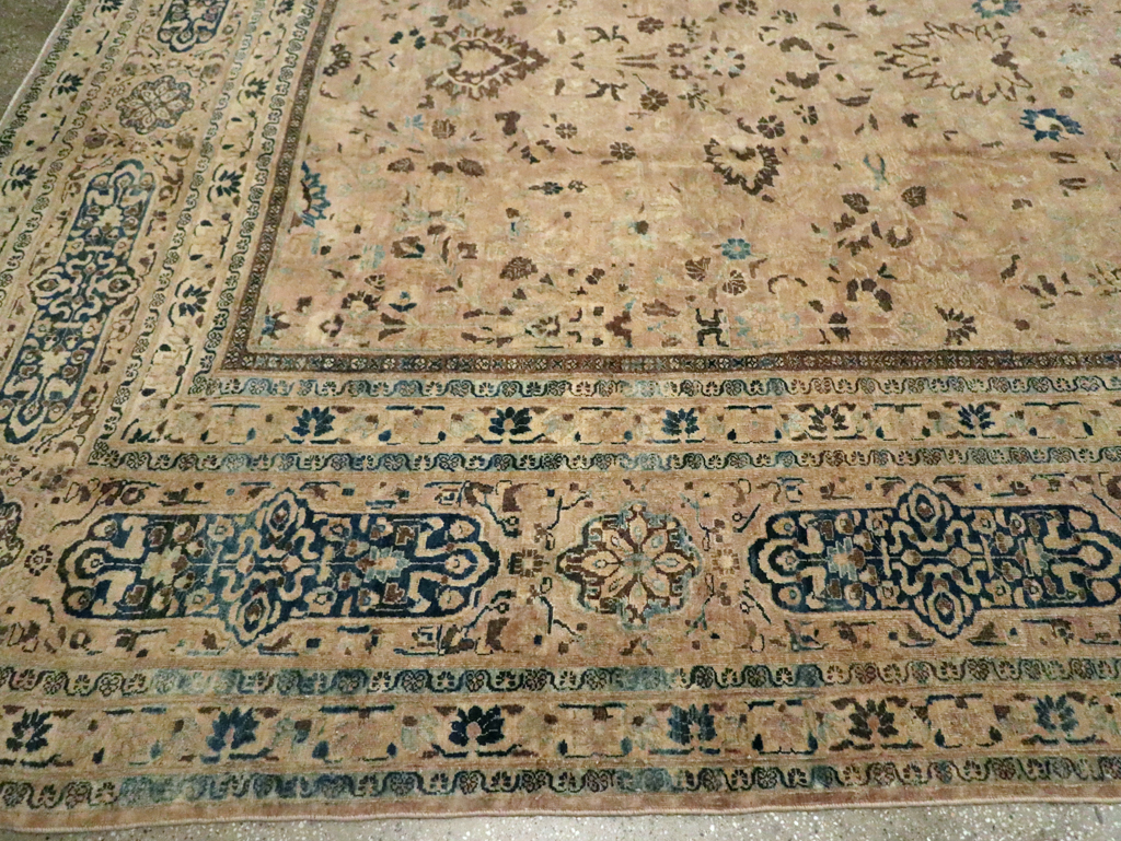 Antique Persian Mashad Carpet, No.15760 - Staging