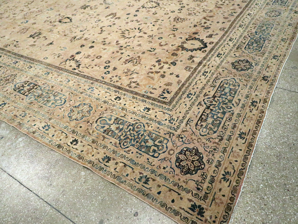 Antique Persian Mashad Carpet, No.15760 - Staging