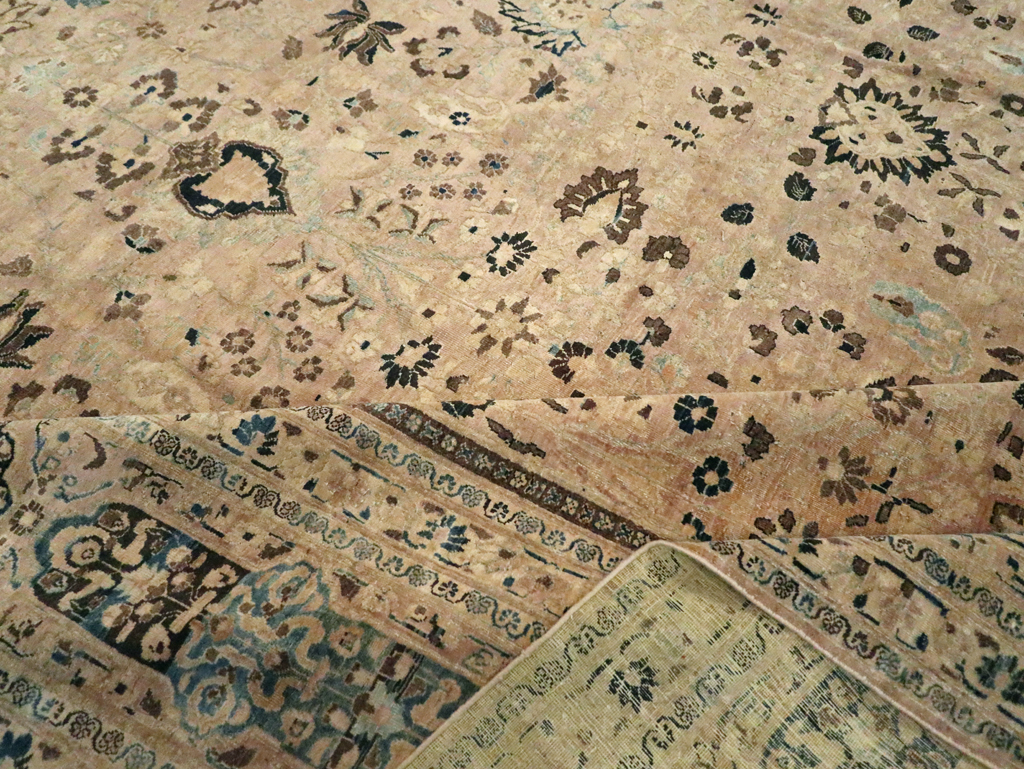 Antique Persian Mashad Carpet, No.15760 - Staging