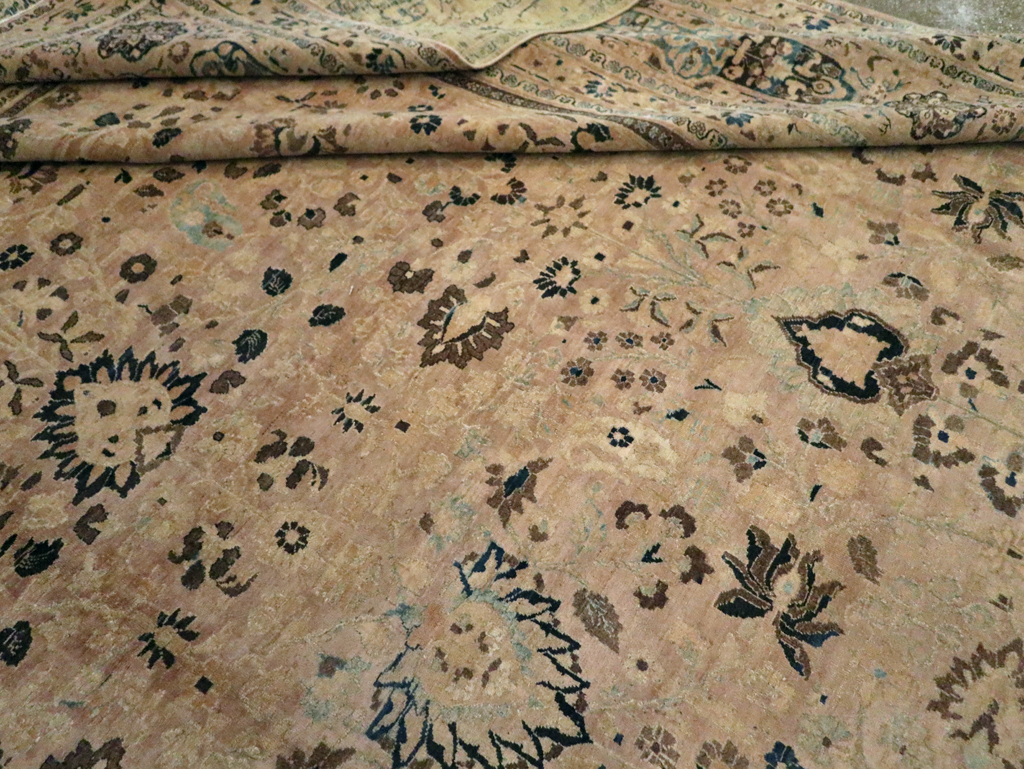 Antique Persian Mashad Carpet, No.15760 - Staging