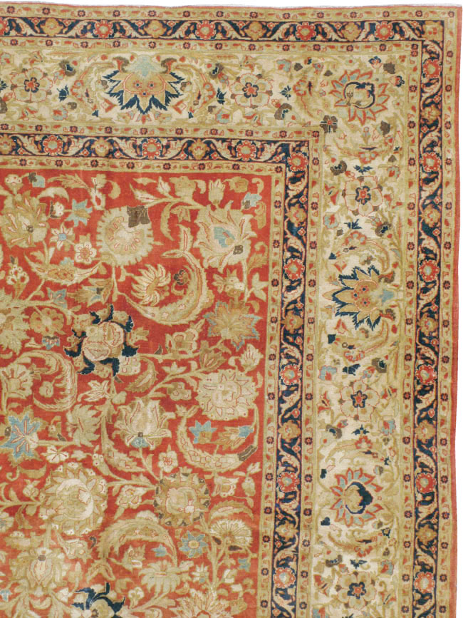 Antique Persian Tabriz Carpet, No.15763 - Staging