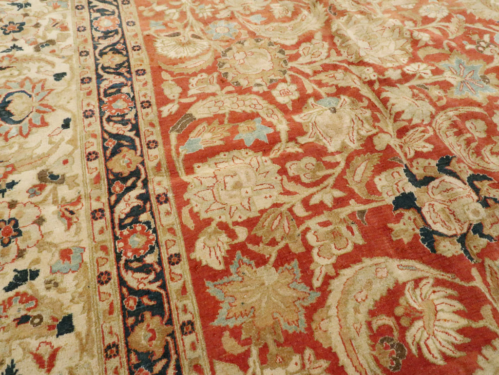 Antique Persian Tabriz Carpet, No.15763 - Staging