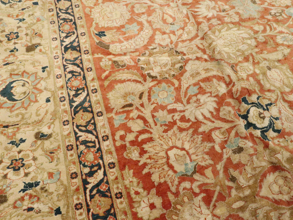 Antique Persian Tabriz Carpet, No.15763 - Staging