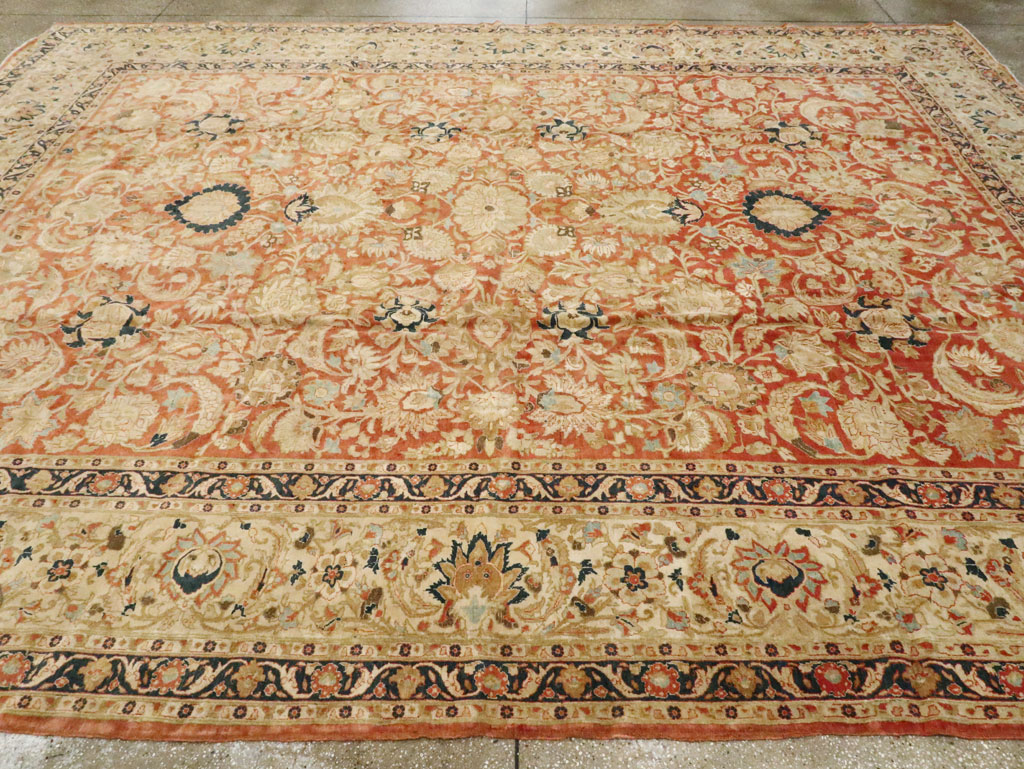 Antique Persian Tabriz Carpet, No.15763 - Staging
