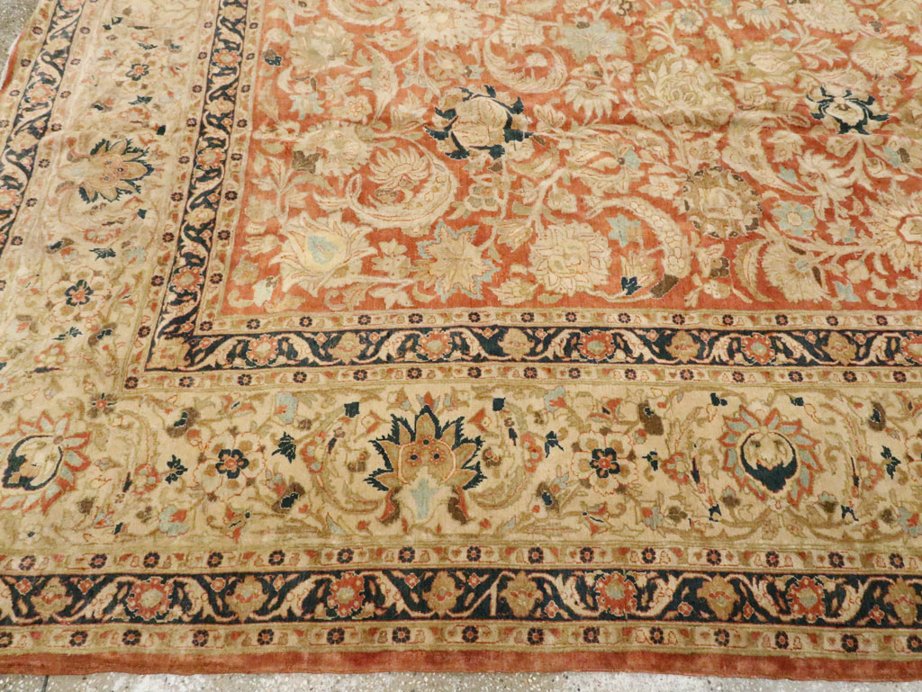 Antique Persian Tabriz Carpet, No.15763 - Staging