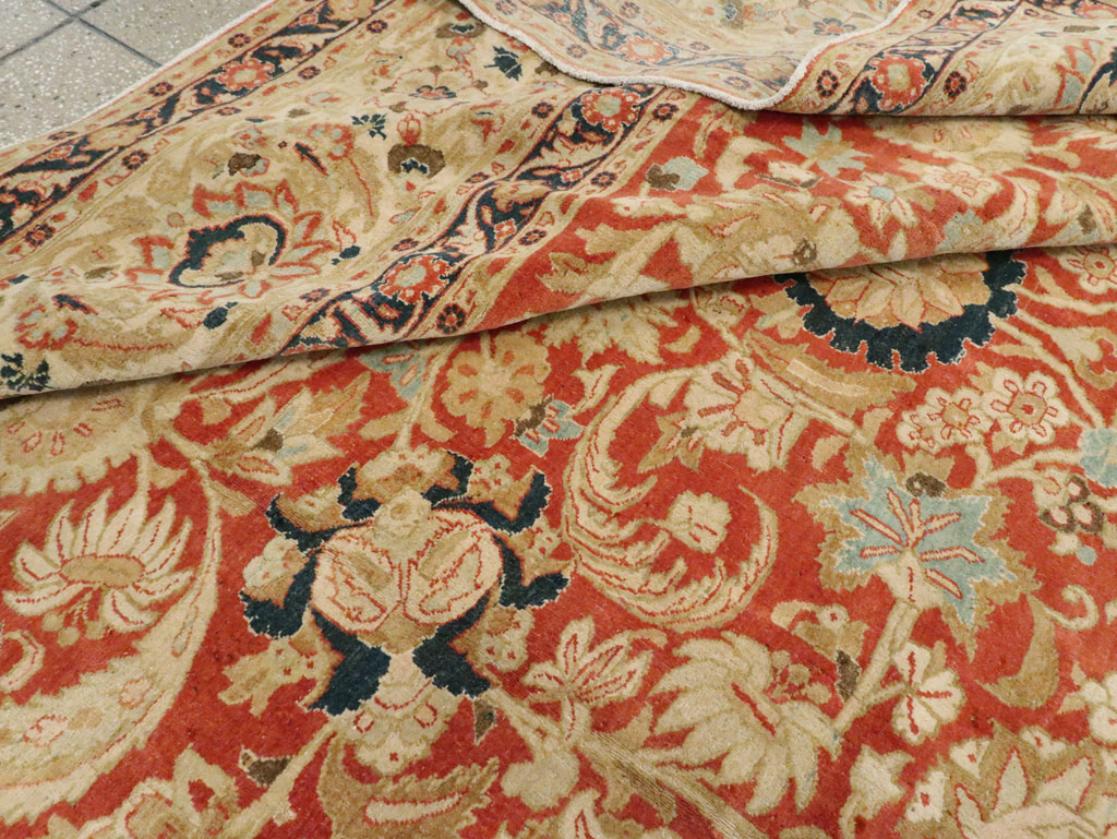 Antique Persian Tabriz Carpet, No.15763 - Staging