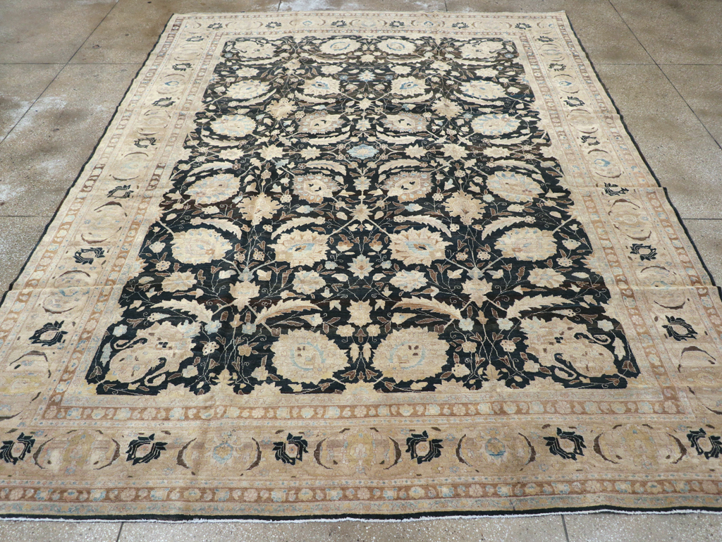 Antique Persian Tabriz Carpet, No.15777 - Staging