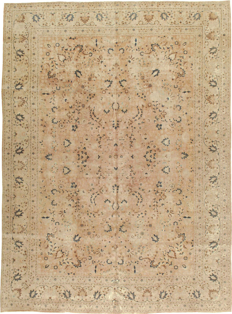 Vintage Persian Tabriz Carpet, No.15782 - Staging