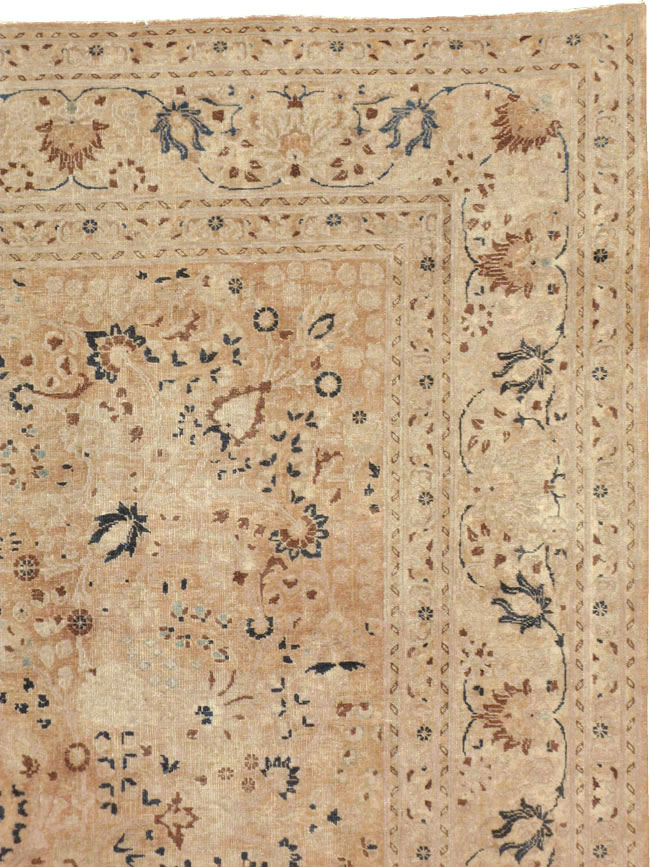 Vintage Persian Tabriz Carpet, No.15782 - Staging