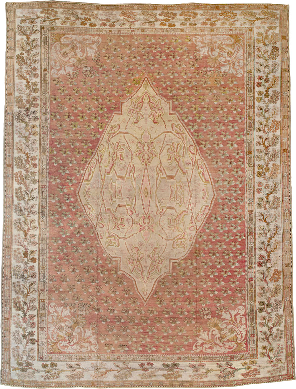Antique Turkish Ghiordes Carpet, No.15787 - Staging