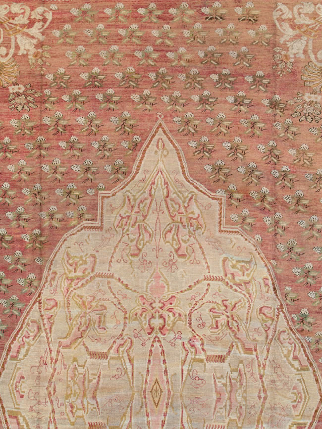 Antique Turkish Ghiordes Carpet, No.15787 - Staging