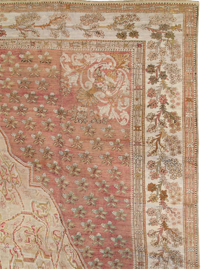 Antique Turkish Ghiordes Carpet, No.15787 - Staging