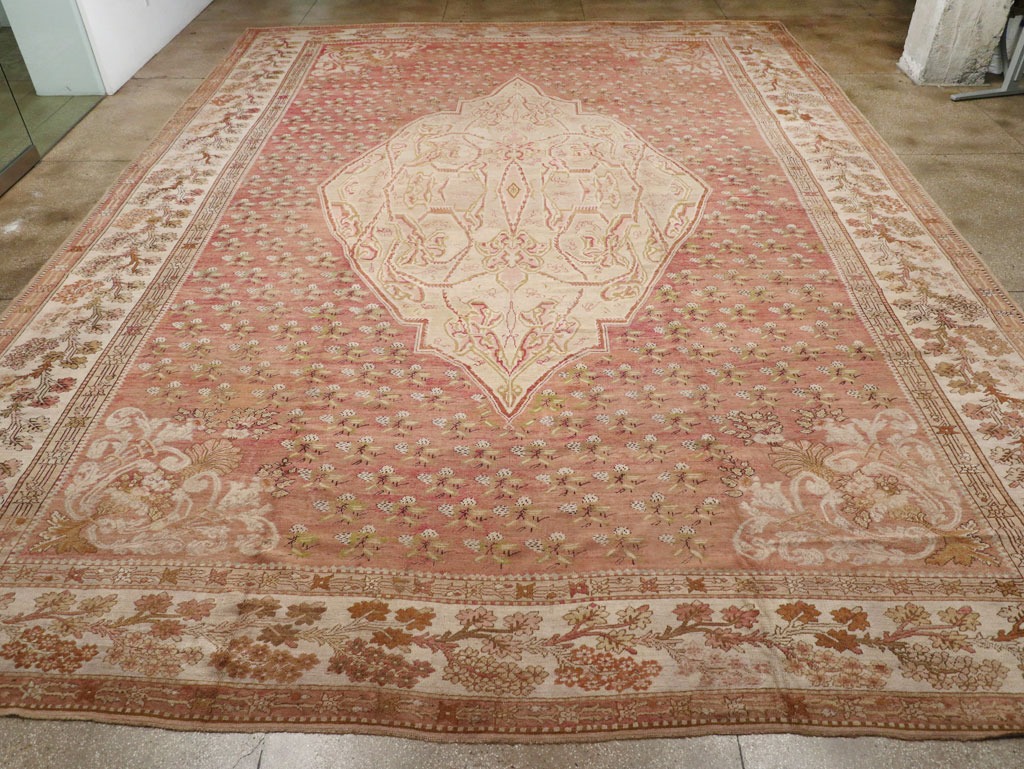 Antique Turkish Ghiordes Carpet, No.15787 - Staging