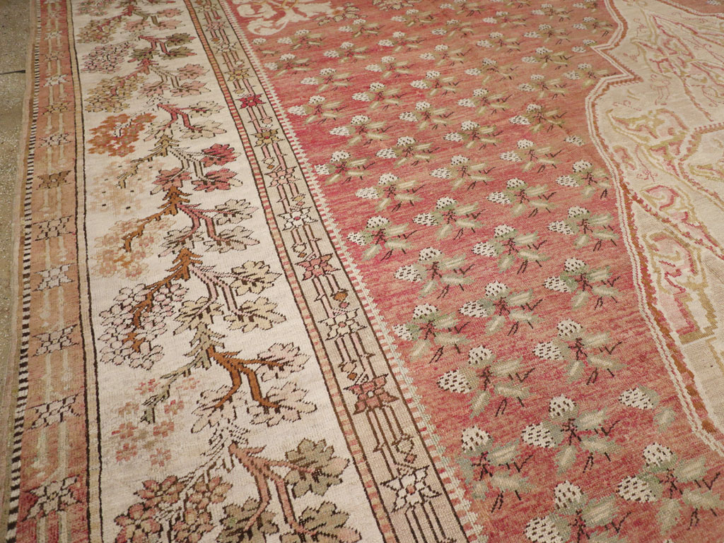 Antique Turkish Ghiordes Carpet, No.15787 - Staging