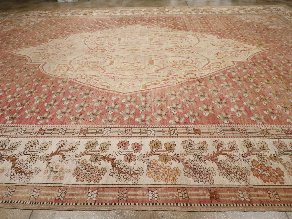 Antique Turkish Ghiordes Carpet, No.15787 - Staging