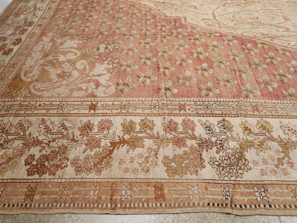 Antique Turkish Ghiordes Carpet, No.15787 - Staging