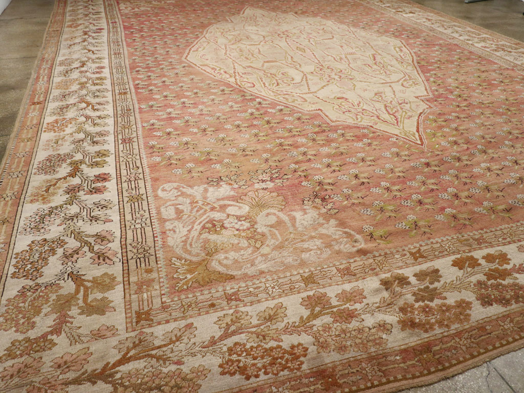 Antique Turkish Ghiordes Carpet, No.15787 - Staging