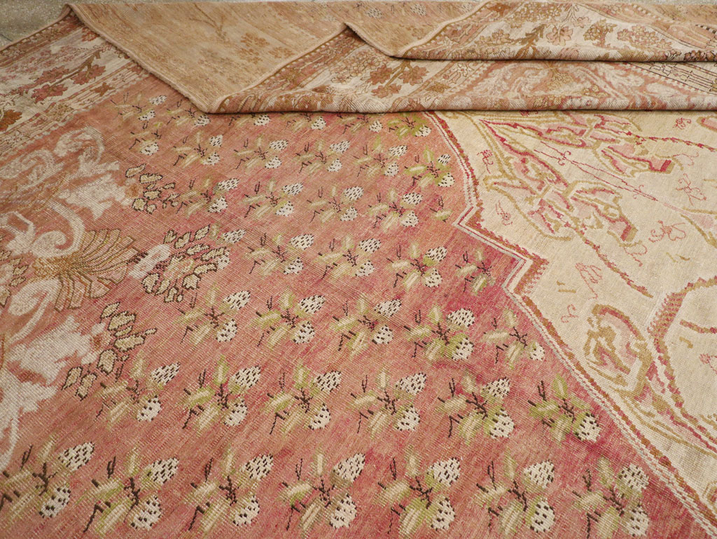 Antique Turkish Ghiordes Carpet, No.15787 - Staging