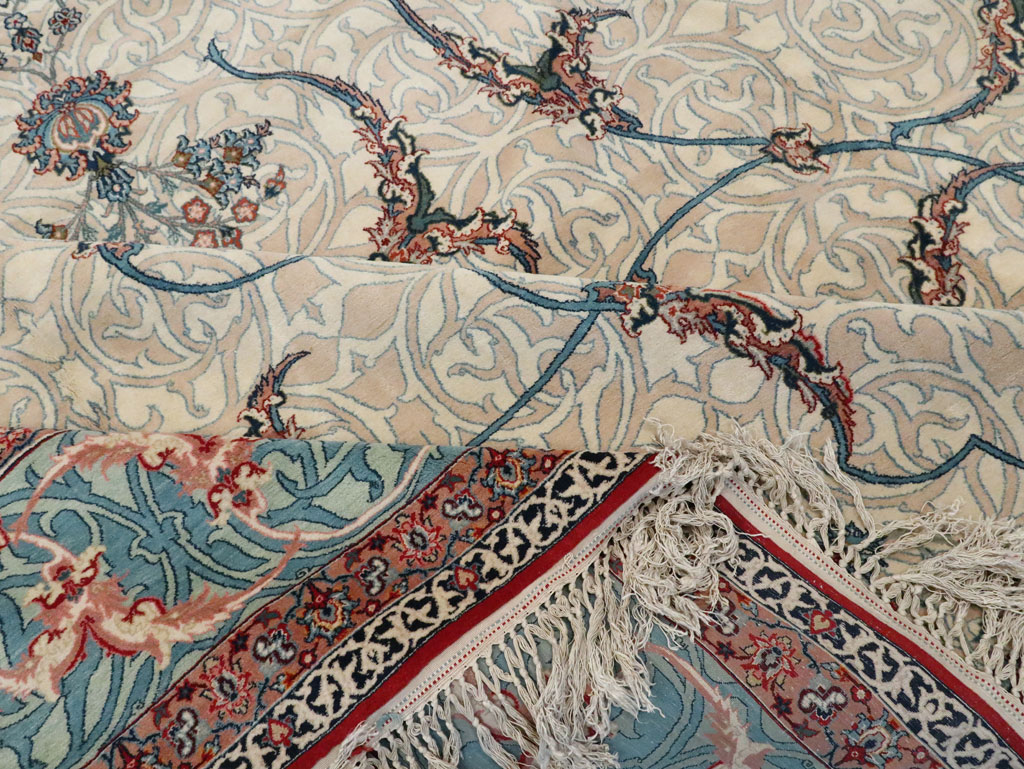 Vintage Persian Isfahan Oversize Carpet, No.15788 - Staging