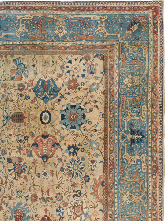 Antique Persian Tabriz Carpet, No.15789 - Staging