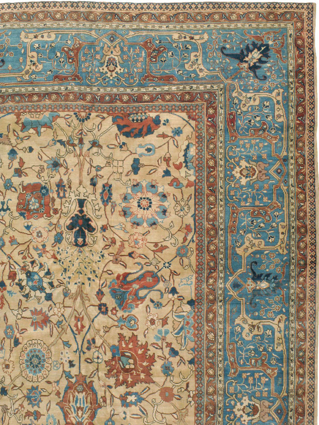 Antique Persian Tabriz Carpet, No.15789 - Staging