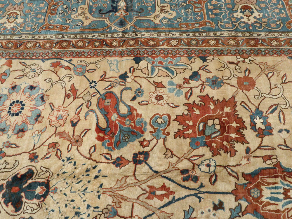 Antique Persian Tabriz Carpet, No.15789 - Staging