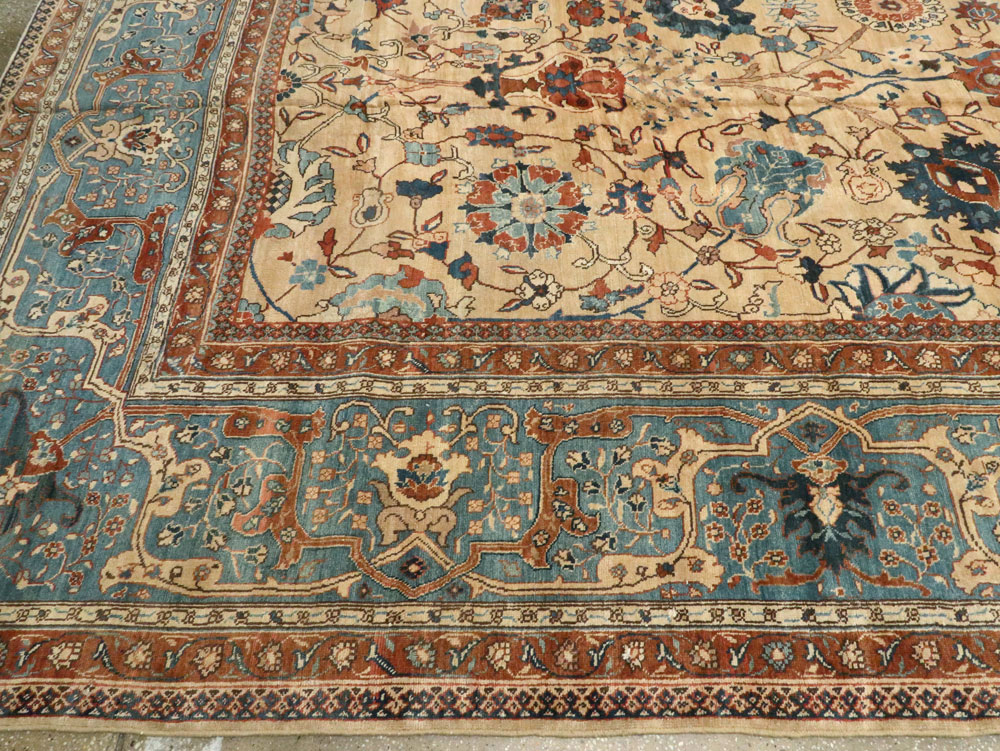Antique Persian Tabriz Carpet, No.15789 - Staging