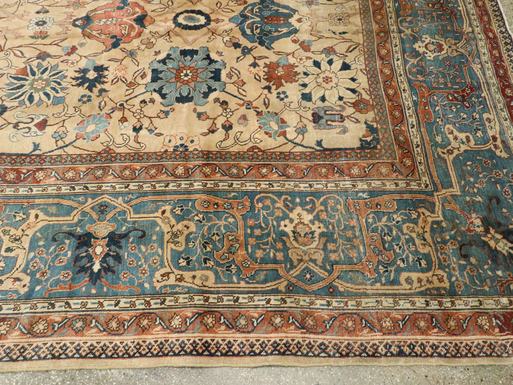 Antique Persian Tabriz Carpet, No.15789 - Staging